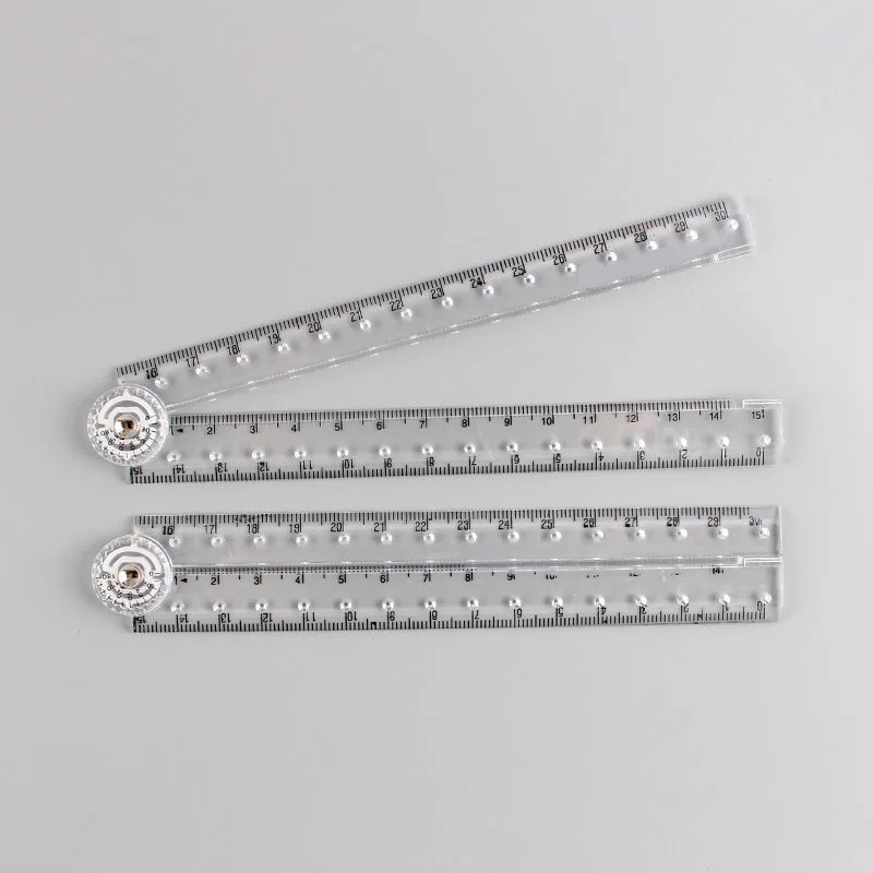 30CM Transparent Folding Ruler Straight Ruler  Drawing Supplies  Perfect for School and Office Supplies