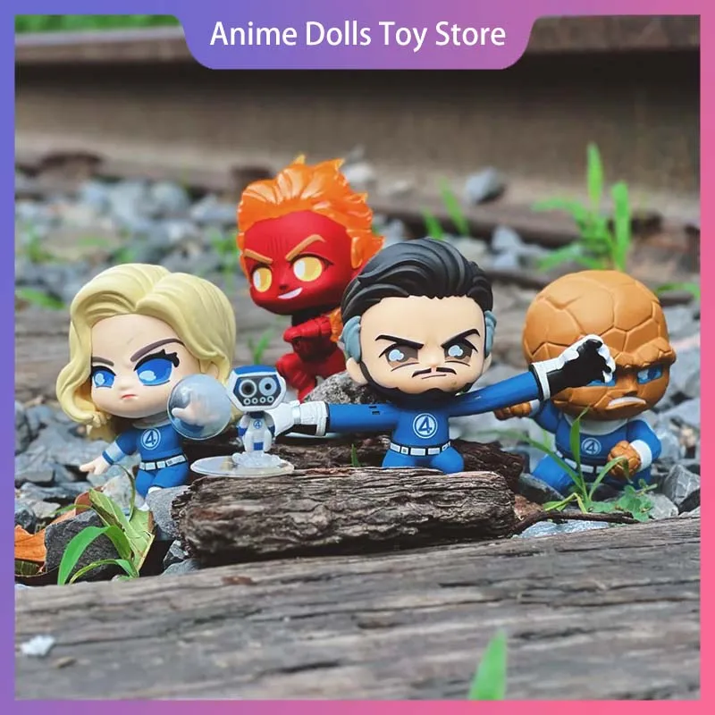 

Genuine Cosbi Blind Box The Fantastic Four First Steps Series Model Toy Anime Figures Mystery Box Bobble-Head Collection Gifts