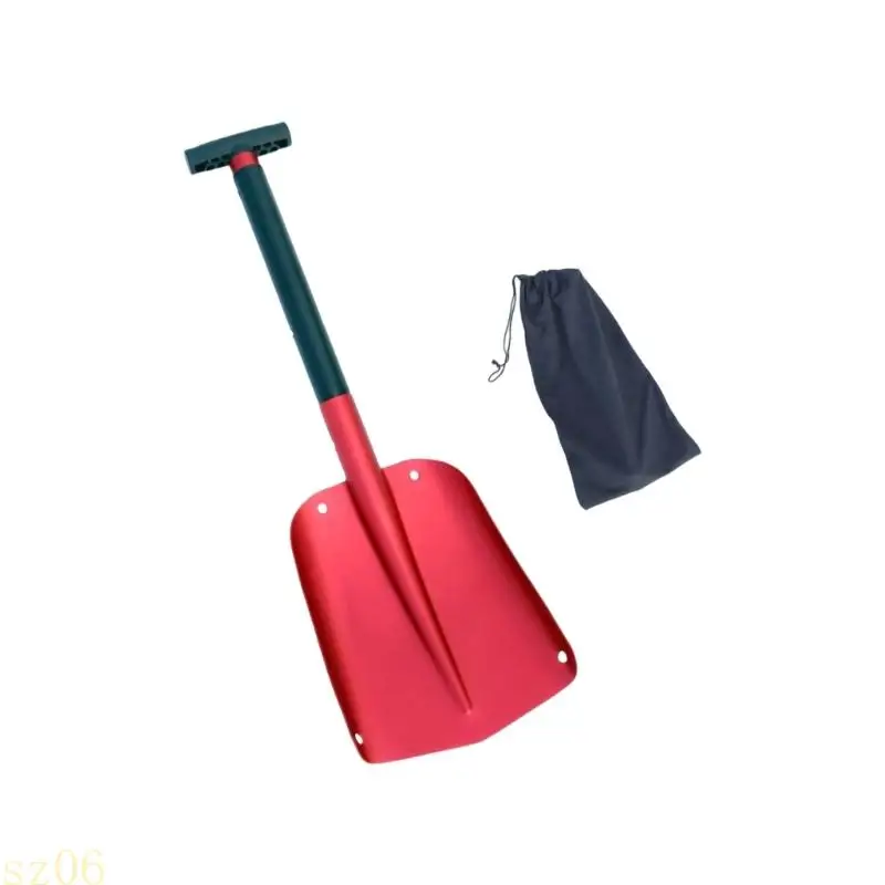Q2Q4 High Strength Aluminum Foldable Snow Shovel Snow Removal Scoops for Ice Clearing