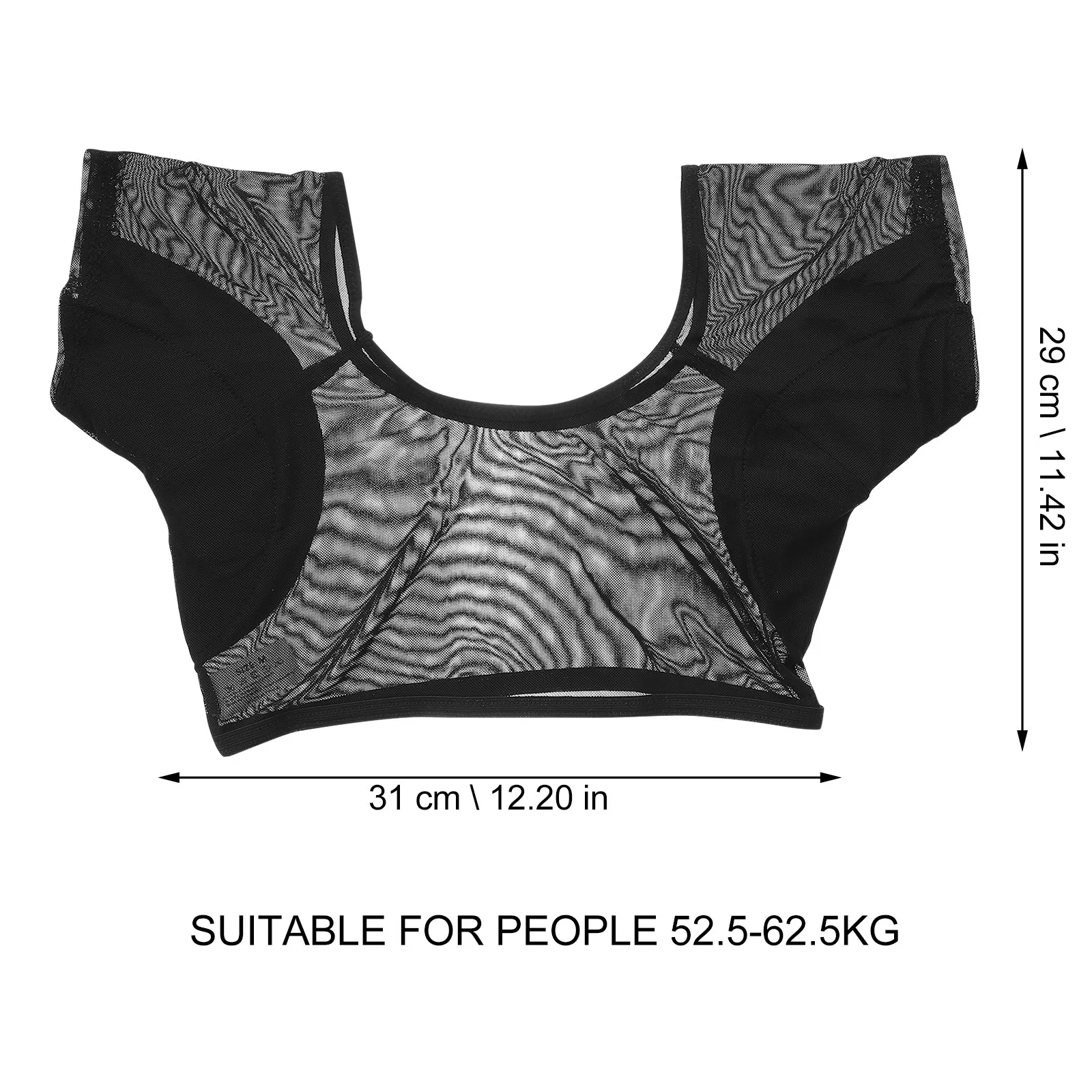 Girls Underarm Sweat Vest Lightweight Breathable Sweat Proof Shirt Vest Skin Friendly Washable Reusable for Outdoor Sports