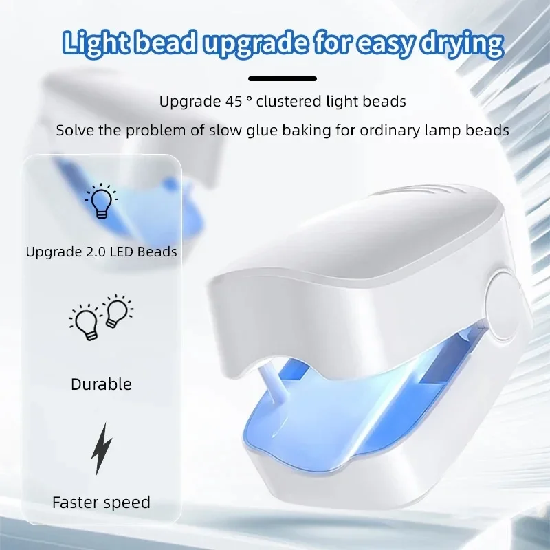 Nail Fungus Treatment LED Laser Device for Cleaning Onychomycosis USB Charge 905nm Infrared Light 470nm Blue Light Nail Salon