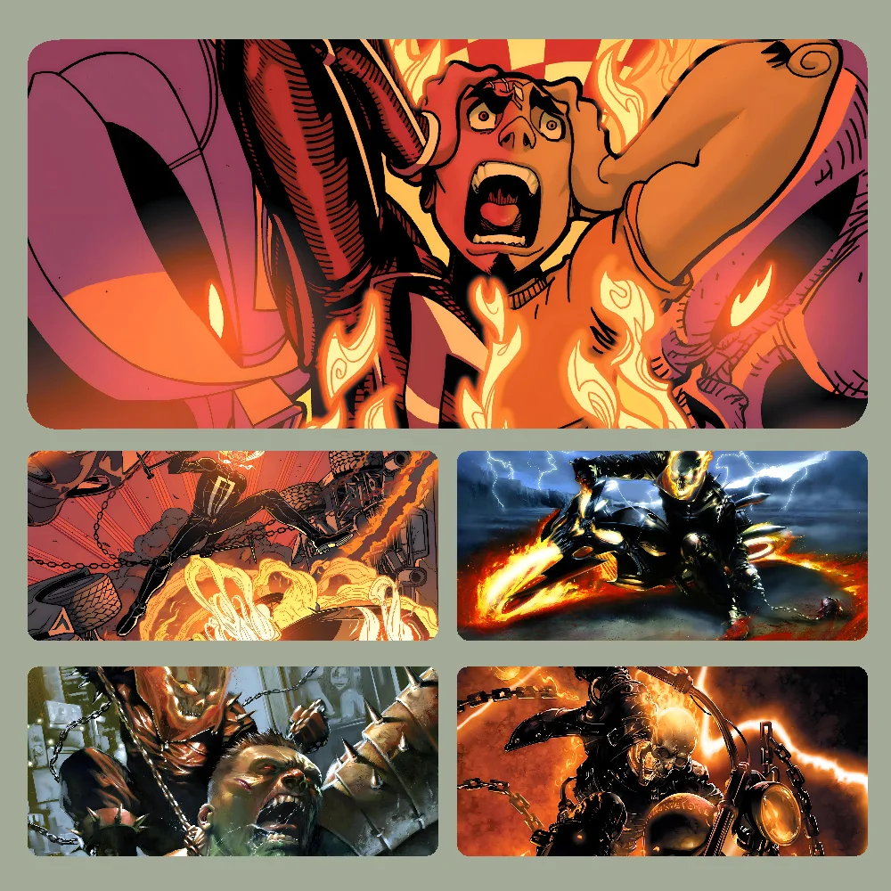 

G-Ghost R-Rider Mousepad Large Computer Gaming Accessories MousePads Desk Mats Anti-slip Laptop Soft Mouse Pad