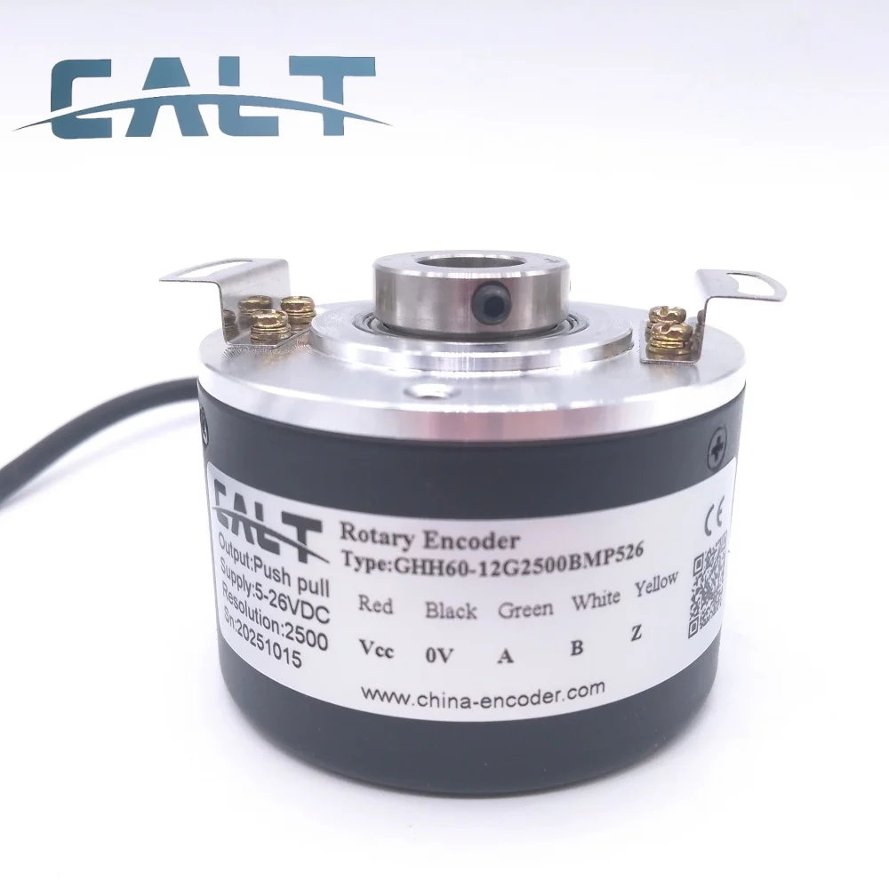 GHH60-12G2500BMP526 12mm Hollow Shaft  Incremental Encoder Pushpull Output 2500PPR ABZ Signal