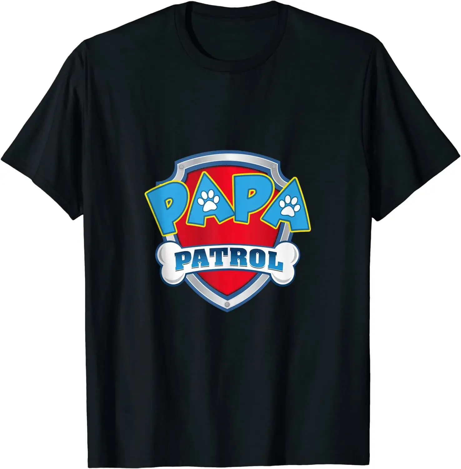 Funny PAPA Patrol Shirt - Dog Mom Dad Birthday Gift T Shirt. New 100% Cotton Short Sleeve O-Neck Casual T-shirts Size