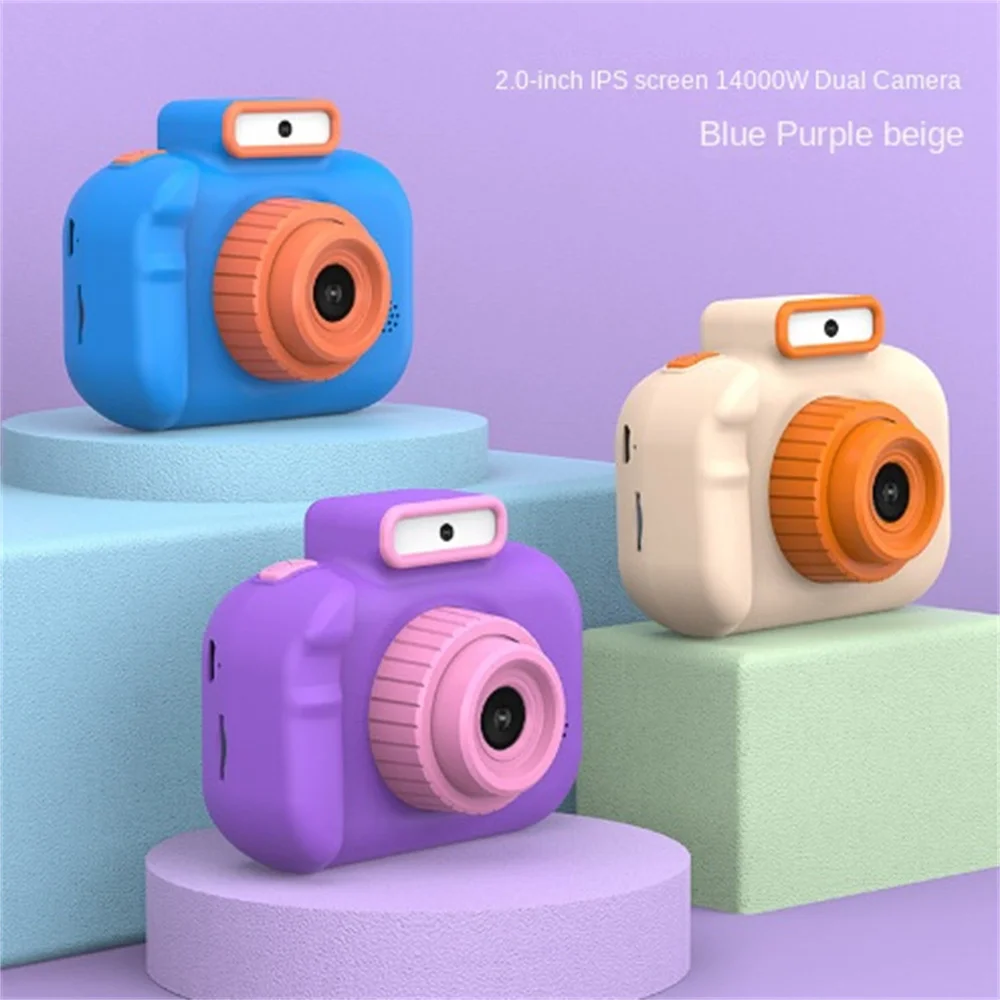 H7 Children's Camera Mini HD Digital Video Selfie Cameras Portable Outdoor Photography Educational Toys Boys Girls Birthday Gift