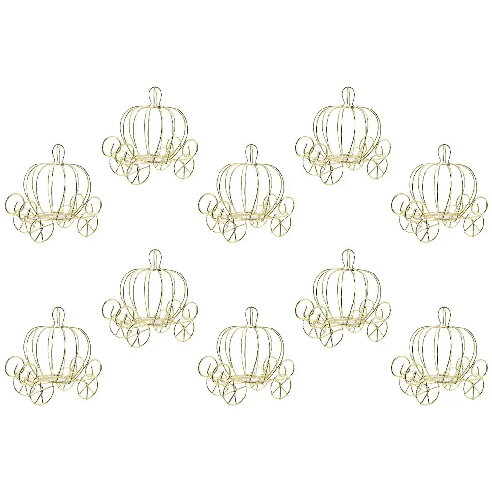 

Metal Candy Box Pumpkin Carriage Dessert Shape Container Holder Chocolate Storage Gift Packaging Box Decorative