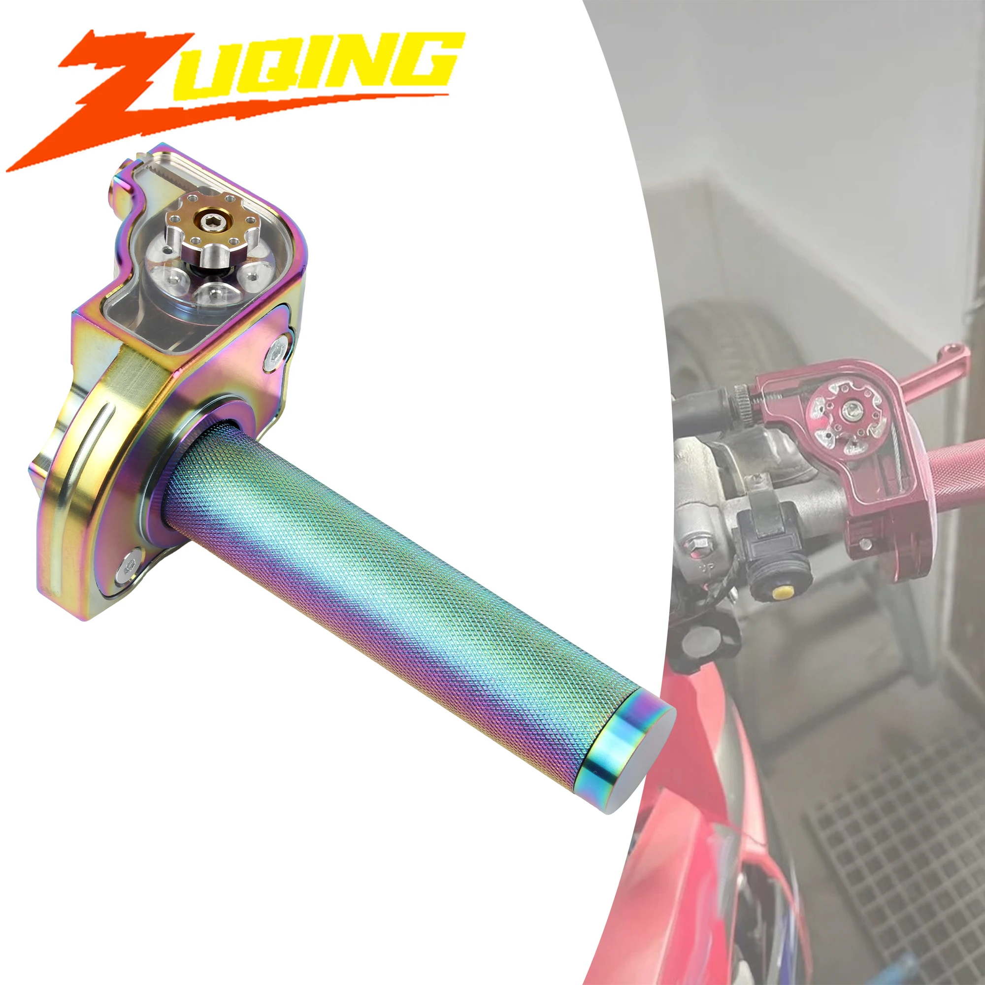 

22mm Universal CNC Throttle Twist Grips Handlebars For Motorcycle Moped Scooter Dirt Bike Motocross Modified Accessories