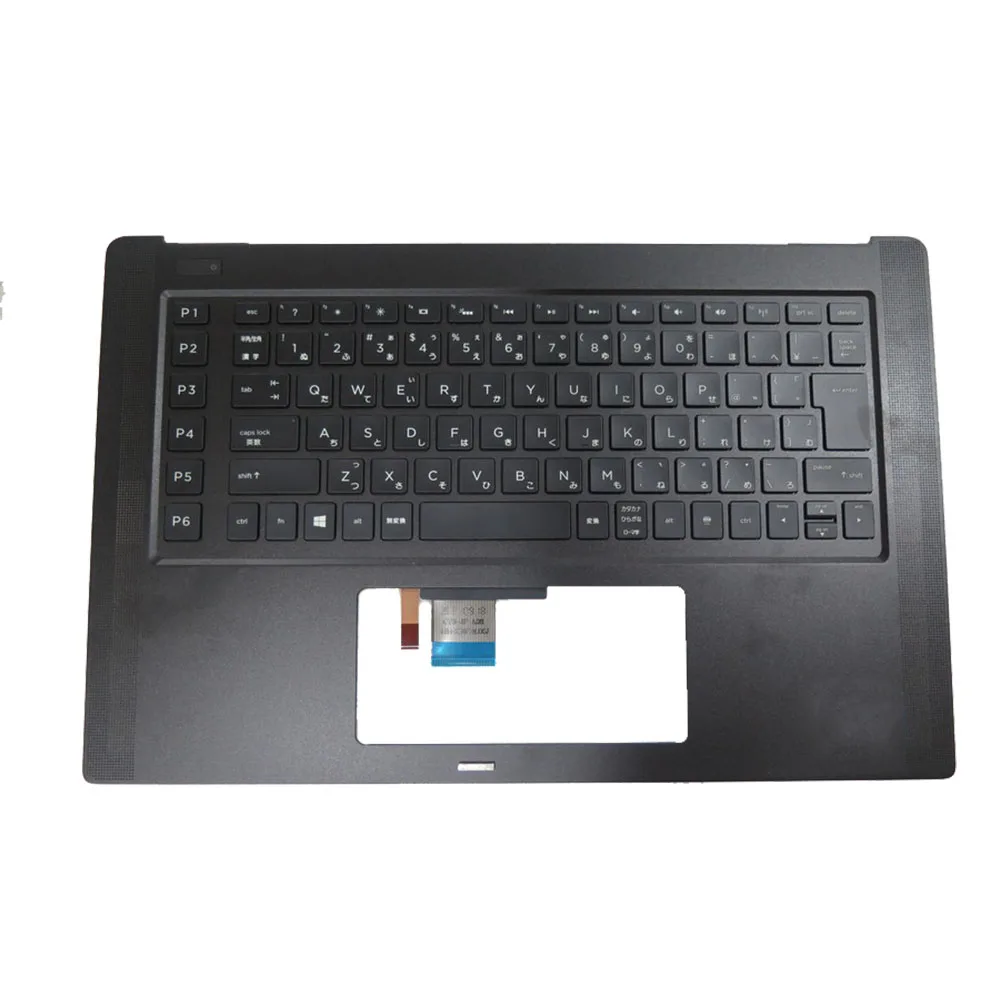 مسند راحة اليد للكمبيوتر المحمول ولوحة المفاتيح لـ HP OMEN Pro 15 15-5000 808331-291 9Z.NBWBW.00J ياباني JP أسود جديد