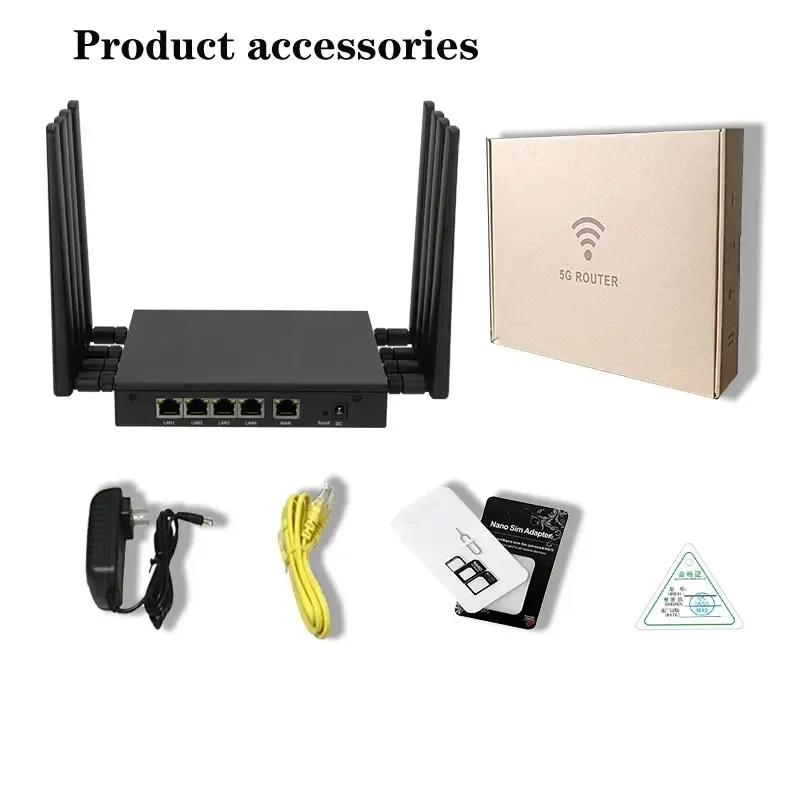 The Latest 3000Mbps Dual Band WiFi 6 Wireless Router 5g 12V DC  5g Industrial Router Suitable
