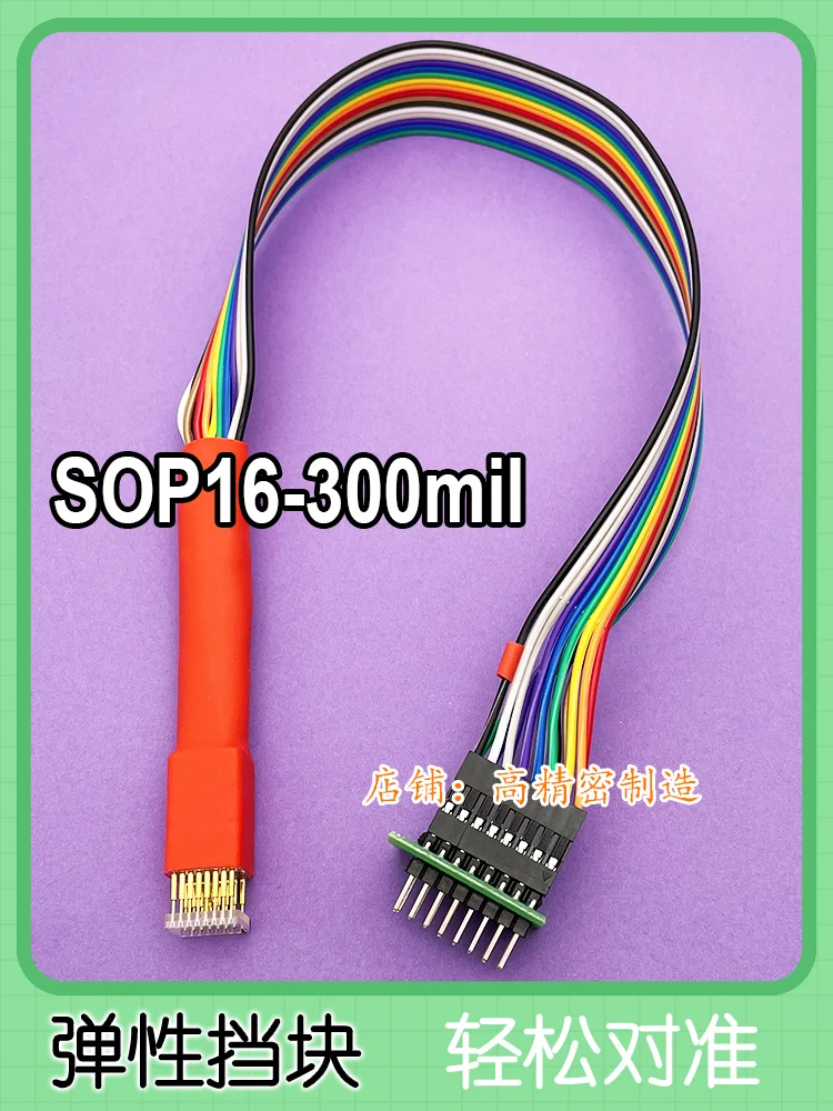 Imagem -02 - Teste o Pino da Mola da Sonda Microplaqueta da Queimadura Soic16 Sop16 Sop18 Passo 127