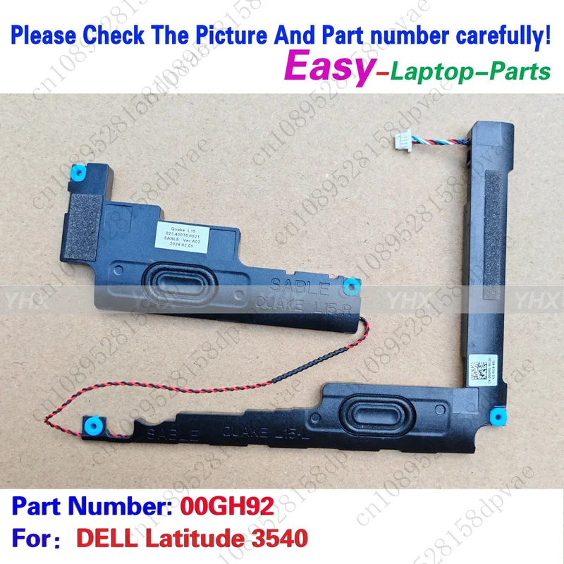 

GYX New For DELL Latitude 3540 SPEAKER R+L 00GH92
