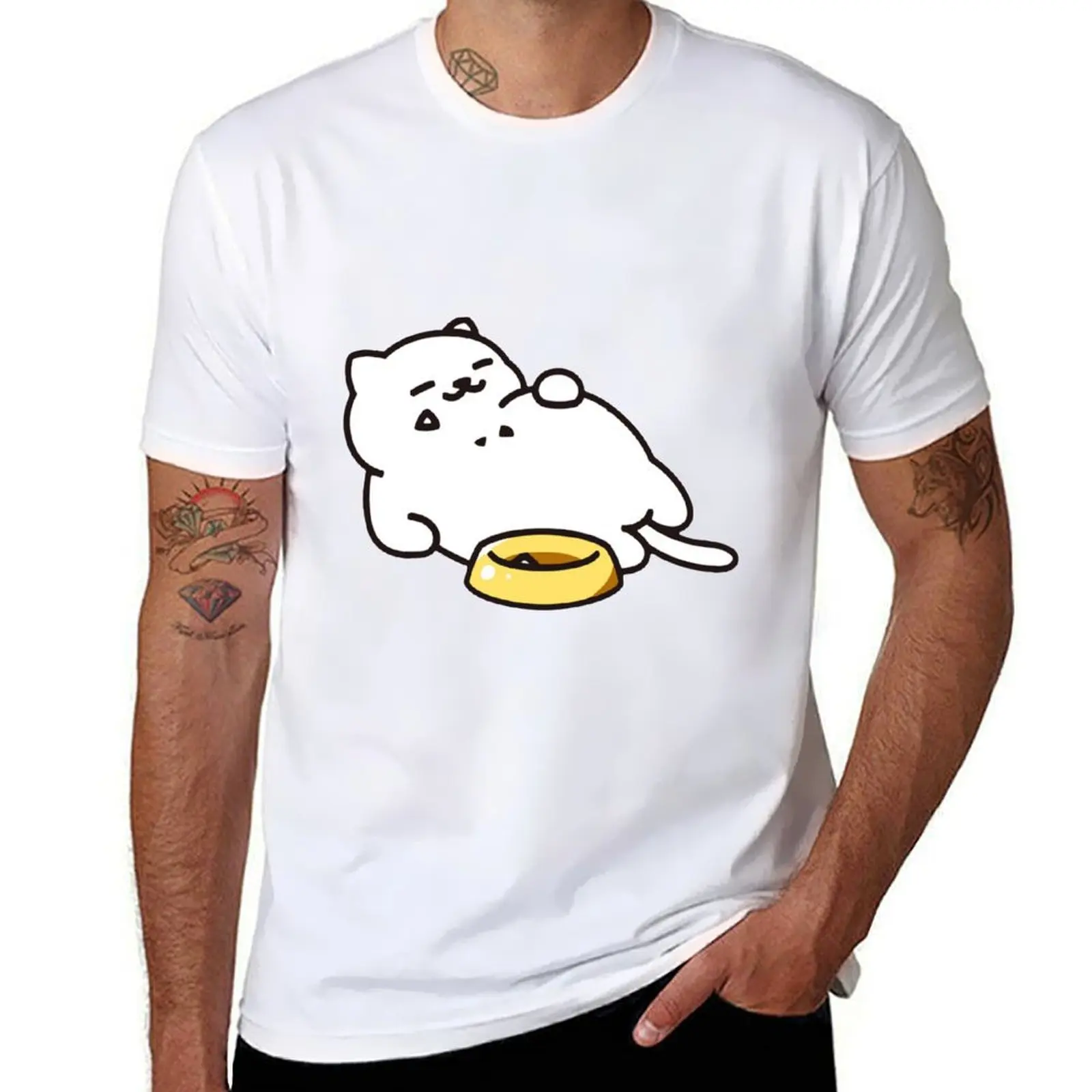

Neko atsume - Tubbs cat T-Shirt man t shirts for men t shirt custom print T-Shirt