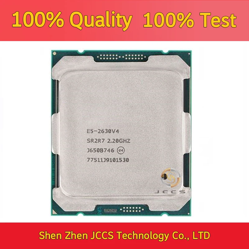 Used XEON E5 2630 V4 CPU Processor 10 CORE 2.20GHZ 25MB L3 CACHE 85W SR2R7 LGA 2011-3