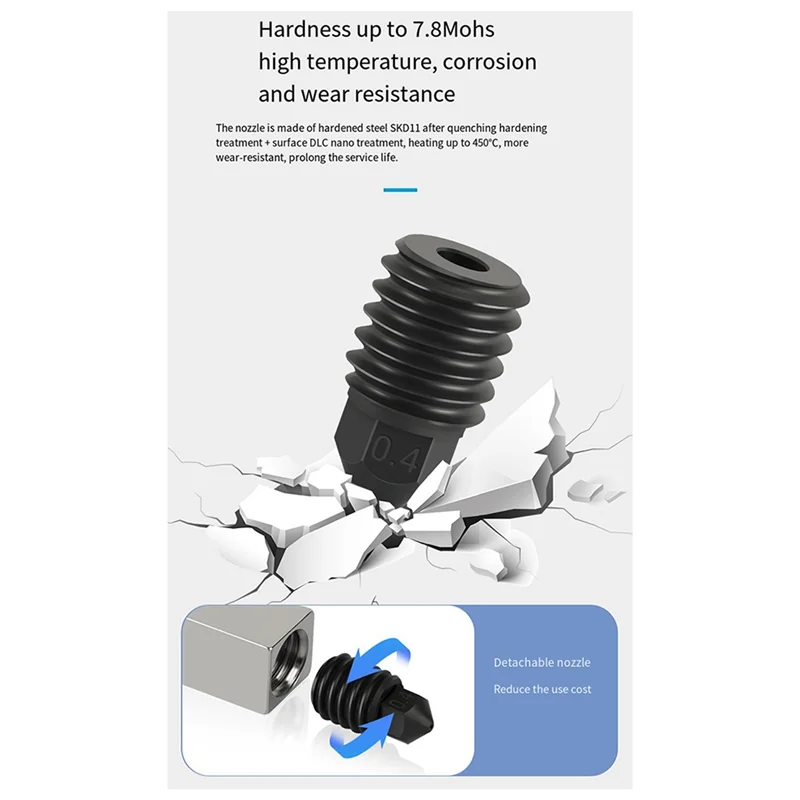 

AED5-обновленный комплект Hotend для Anycubic Kobra 3 Bi Metal Heatbreak Hot End 24 В 60 Вт термисторная нагревательная трубка