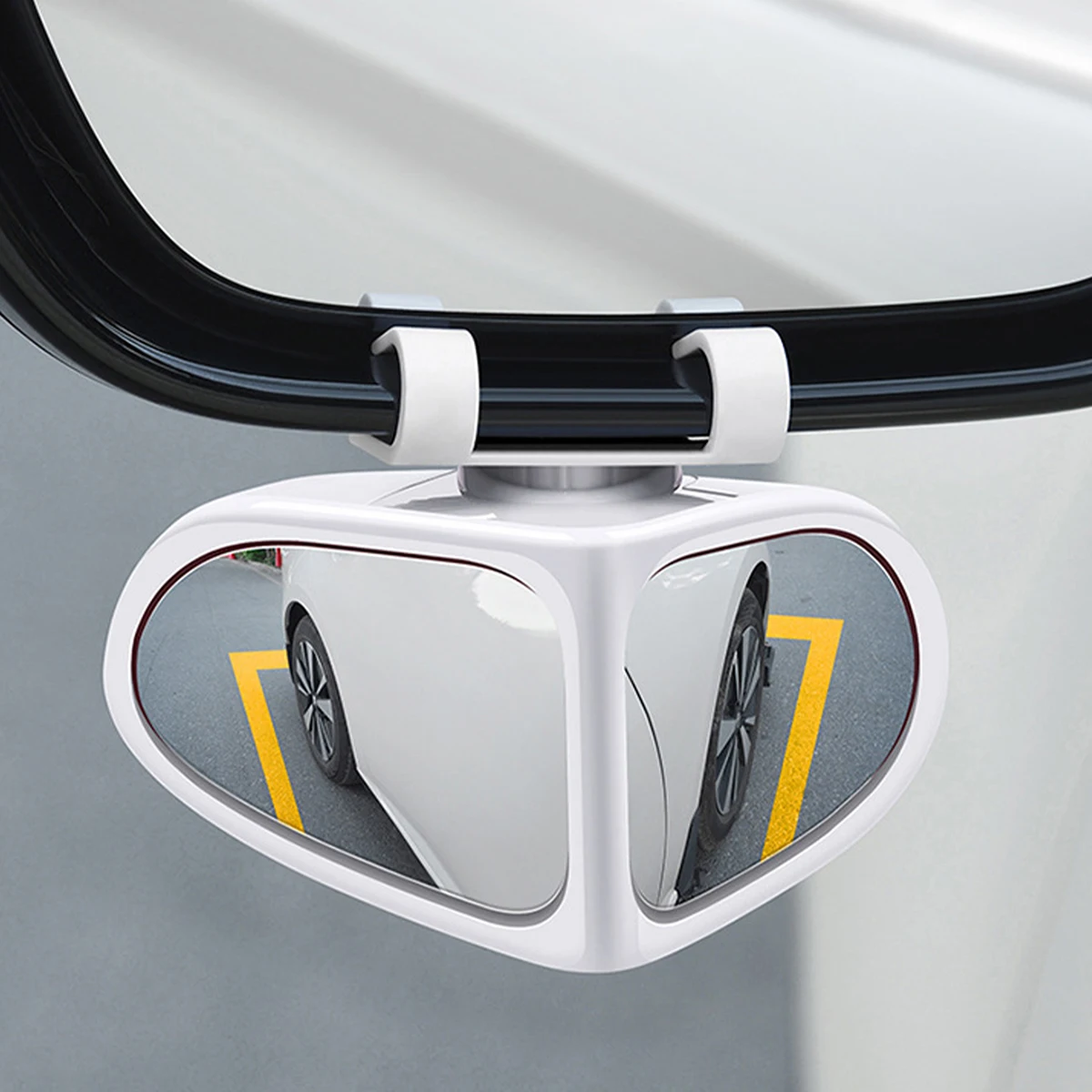 Car rearview mirror, 360° rotatable, high-definition wide-angle, front and rear wheel blind zone car reverse assistance mirror