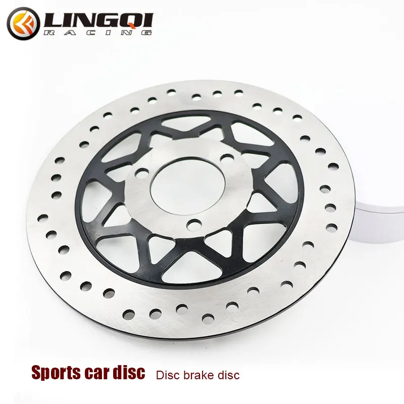 

LING QI Brake Disc Motorcycle Brake Rotor Pit Dirt Bike 260mm 10.2Inch 3 Hole Stainless Steel Universal for Most Motocross Parts