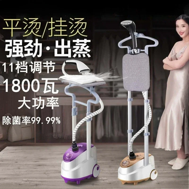 Máquina de passar roupa suspensa doméstica, ferro elétrico de vapor compacto de pólo duplo genuíno para remoção de rugas de roupas sem esforço