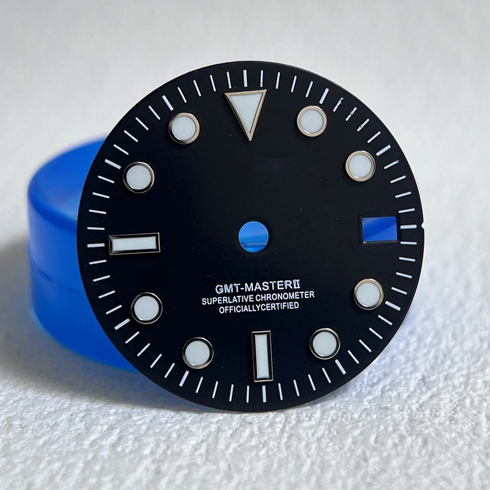 NH34/NH35 Esfera de 29mm con textura solar, calendario único, adecuado para movimiento NH34/NH35, actualización de reloj y reemplazo de piezas