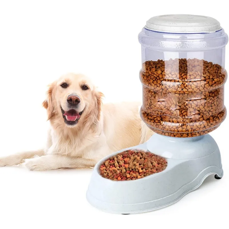 

Automatic Dog Feeders - 3 Gallon Capacity Gravity Food Dispenser for Large Dogs and Cats