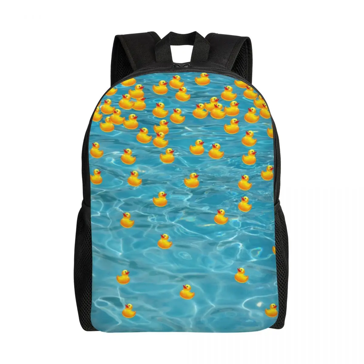 Custom Rubber Ducky Heaven Laptop Backpack Women Men Casual Bookbag for College School Students Bags