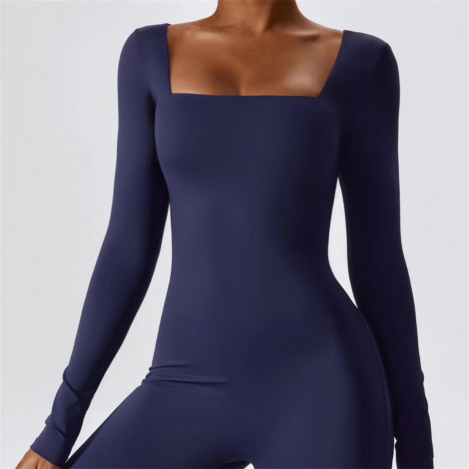 New Tight Long Sleeve Yoga Clothing Women Quick Dry Breathable Fitness Jumpsuit Sports One Piece Suit