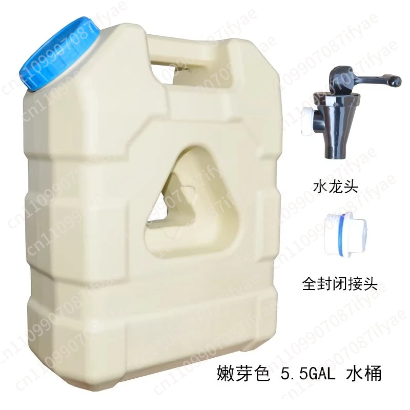Car bucket with faucet Outdoor off-road vehicle camping Portable car drinking water storage tank Water tank 20L liters