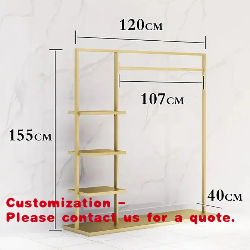 

Customize.Custom Design Rose Gold Clothing Racks Clothes Display Racks Shelf Clothing Shop