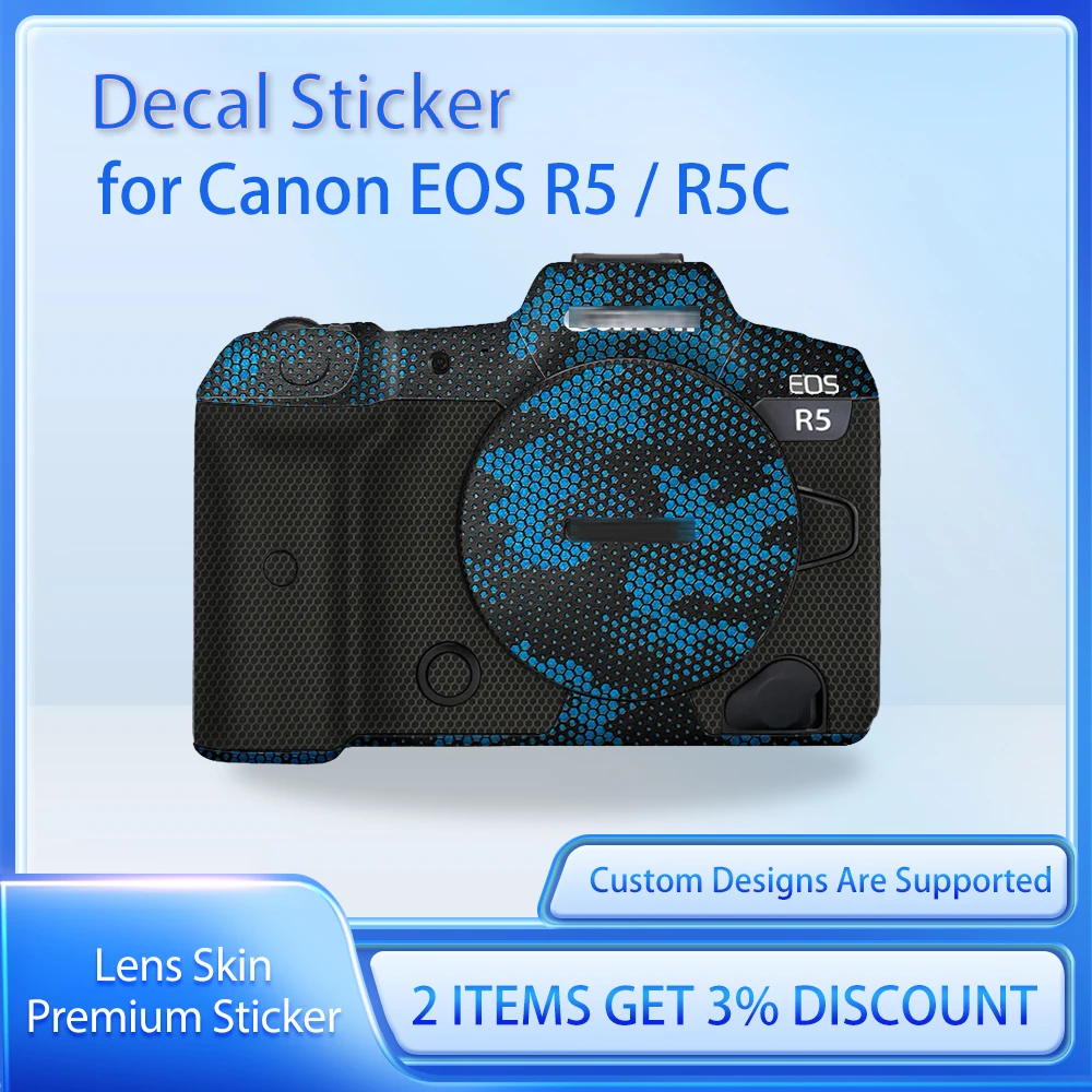 

For Canon EOS R5 R5C Camera Skin Decal R5 Decal Skin EOS R5C Protective Film Cover Film Skin Wrap Covered