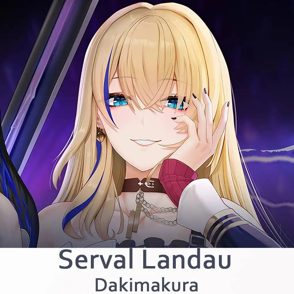 Honkai: 스타 레일 Serval Landau Dakimakura 2WAY Hing Body Case 애니메이션 오타쿠 베개 쿠션 커버 크리스마스 선물