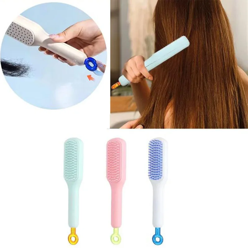Portable Scalp Massage Comb, Telescopic Hair Brush, Anti-Static Detangling Brush for Smooth Hair, Gentle Scalp Cleaning