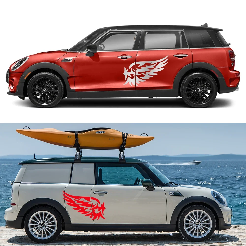 

2Pcs Car Door Side Stickers For Mini Cooper R56 R50 F56 R53 R55 R60 Waterproof Vinyl Film Decoration Car Exterior Accessories