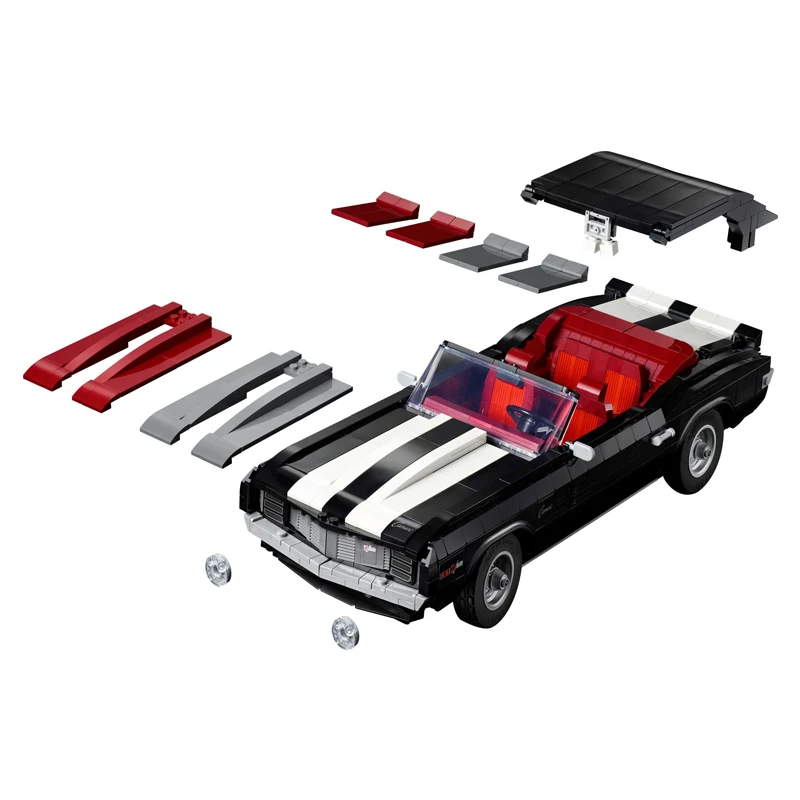 IN STOCK 1969 Retro Muscle Car Camaro Z28 Building Blocks Model 10304 City Sports Car Bricks Toys for Boys Christmas Gift Set