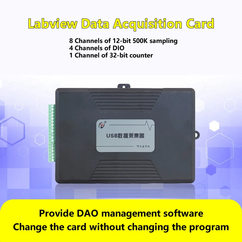 Labview Analog Data Acquisition Card 12/16 Bit ADC USB3202N Sensor Single Ended Differential Analog with 1-Channel Counter