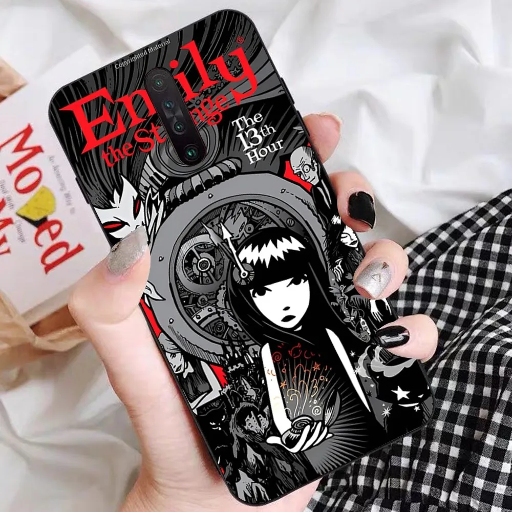 Comics Emily The Strange Phone Case For Redmi 5 6 7 8 9 10 plus pro 6 7 8 9 A GO K20 K30 K40 pro plus F3 Fundas