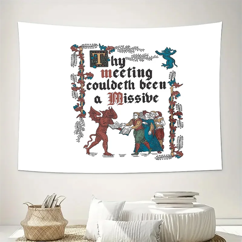 Vintage Tapestry Medieval Knight Renaissance Wall Hanging Home Decor Gothic Decor Room Aesthetic Art