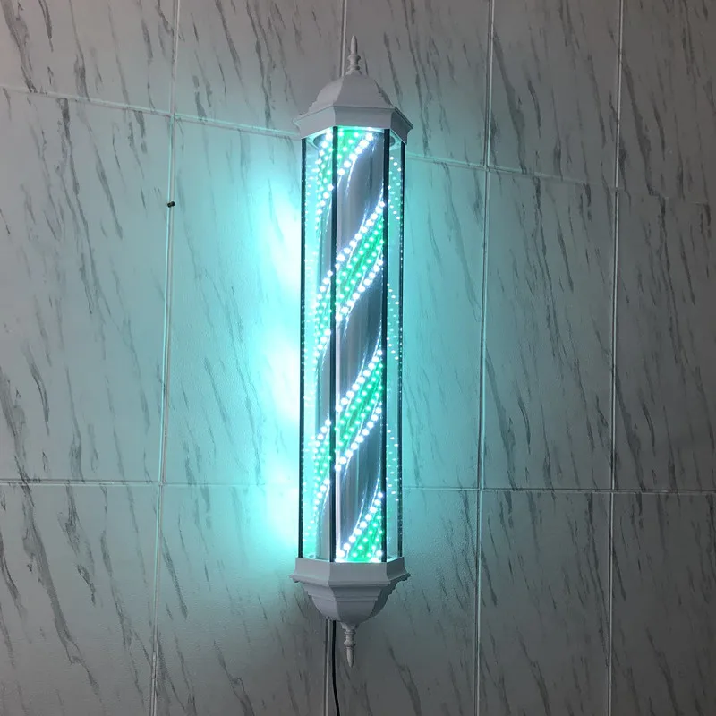 مصباح LED لتصفيف الشعر مع زجاج مقاوم للماء يُعلق على الحائط في الهواء الطلق وصندوق إضاءة لصالون الحلاقة المثبت على الحائط #4