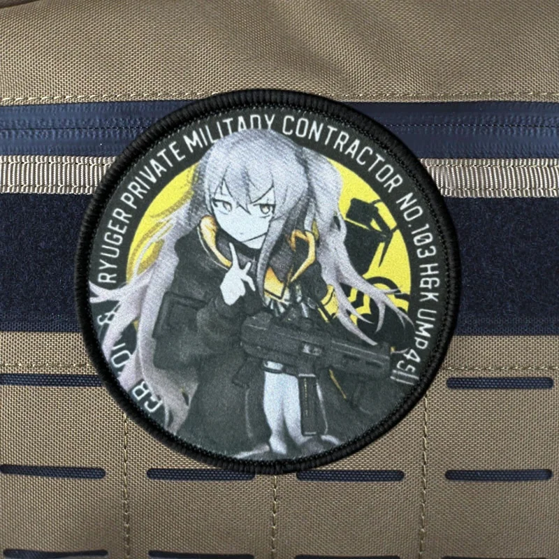 Anime Print Patch on Clothing Tactical Morale Badge Hook Loop Military Patches Backpack Armband Sticker 5