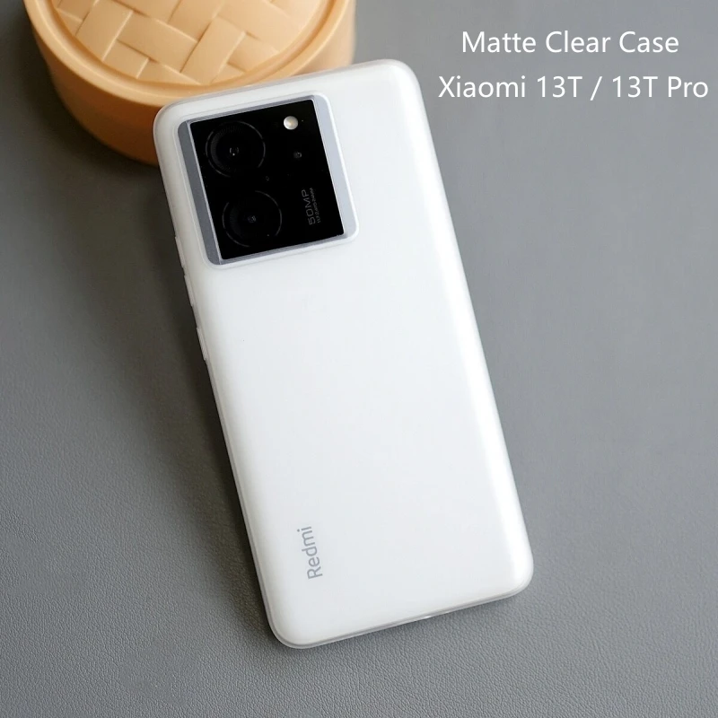 Matte Clear Case For Xiaomi 13T Pro Case TPU Soft Silicone Phone Cover For Xiaomi Mi 13TPro 5G Slim Thin Simple Stylish Bumper
