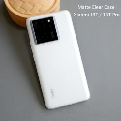 Matte Clear Case For Xiaomi 13T Pro Case TPU Soft Silicone Phone Cover For Xiaomi Mi 13TPro 5G Slim Thin Simple Stylish Bumper