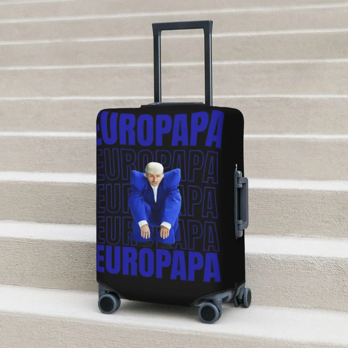 

Eurovisionsed 2024 Joost Klein Europapa Suitcase Cover Flight Business Strectch Luggage Case Protector