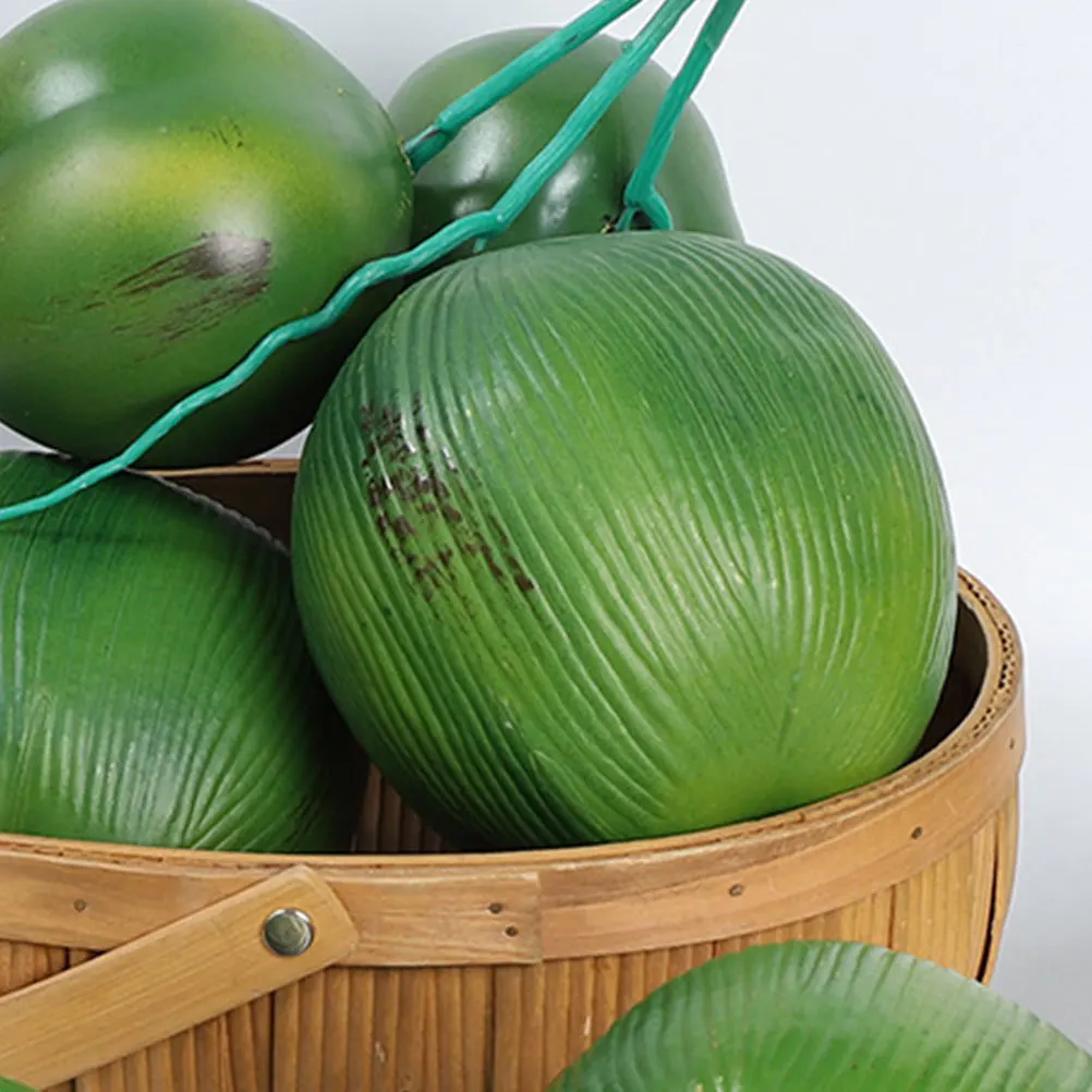 

Simulation Coconuts Craft Fake Fruit Models Home Simulation Decoration Reusable Safe Materials Good Craftsmanship Desktop