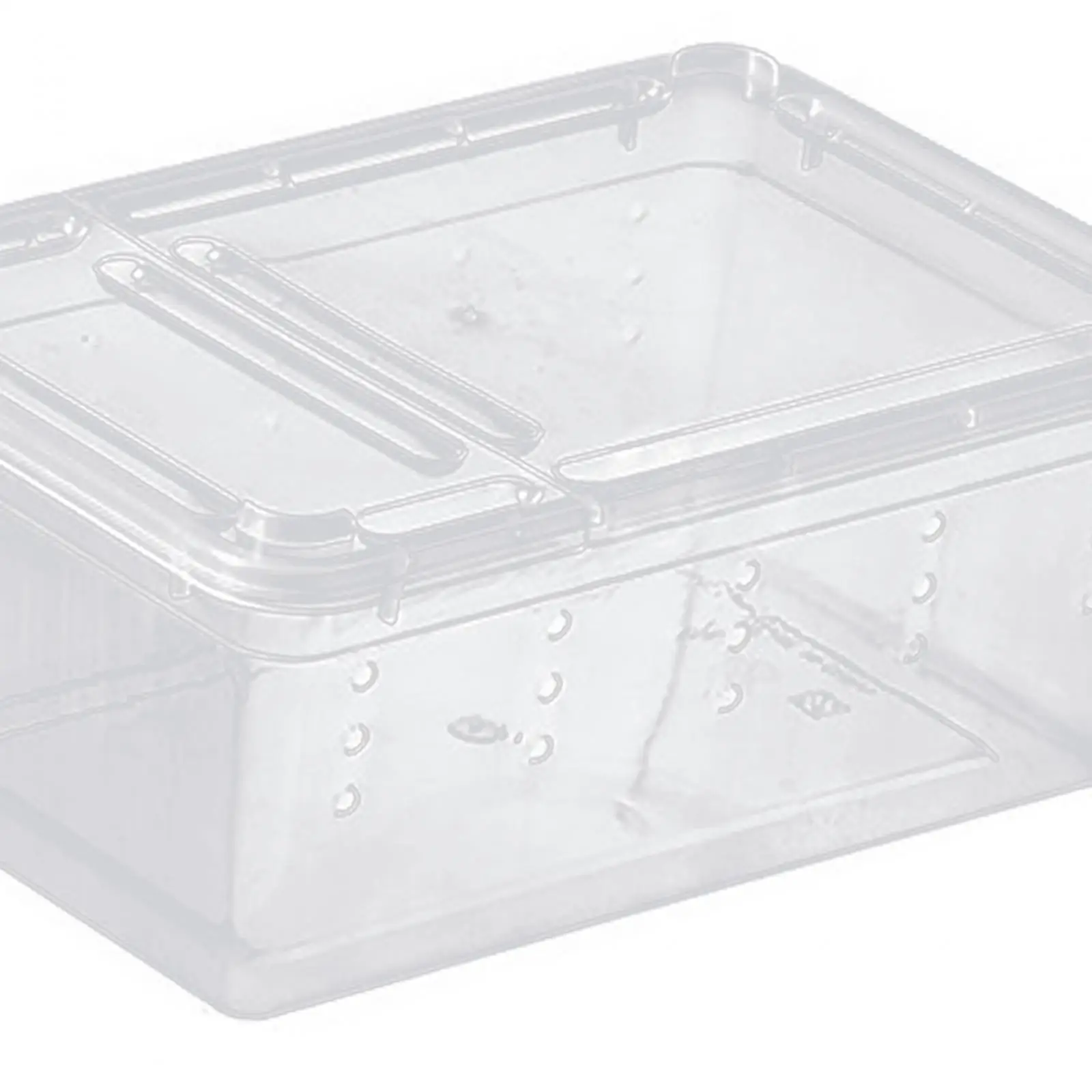 Reptile Feeding Box Hatching Case Rectangle 12.5x19x7.5cm Animal Habitat Cage Reptile Terrarium for Snails Snake Scorpions - view 5