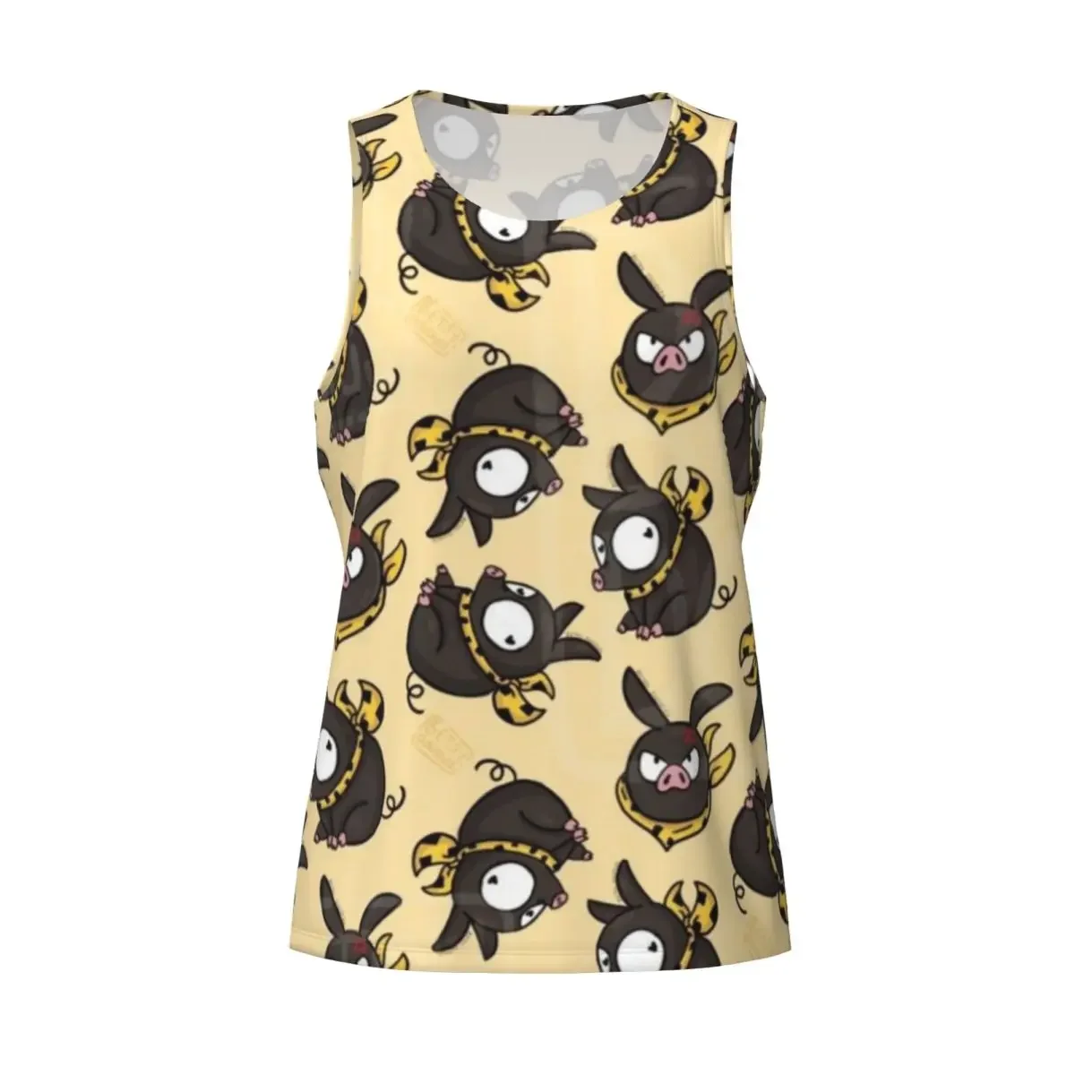 Quick Dry P chan Ryoga Lost Pig Ranma Adventure Comedy Gym Tank Muscle Sleeveless Shirt Bodybuilding Breathable Vest