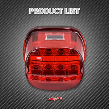 Luz trasera de freno LED para motocicleta compatible con Harley Touring, Electra, Glide, Road Glide, Softail, Sportster XL883, XL48, Dyna, FLD, Fat Boy. 8 best sales Luz trasera Harley - №4