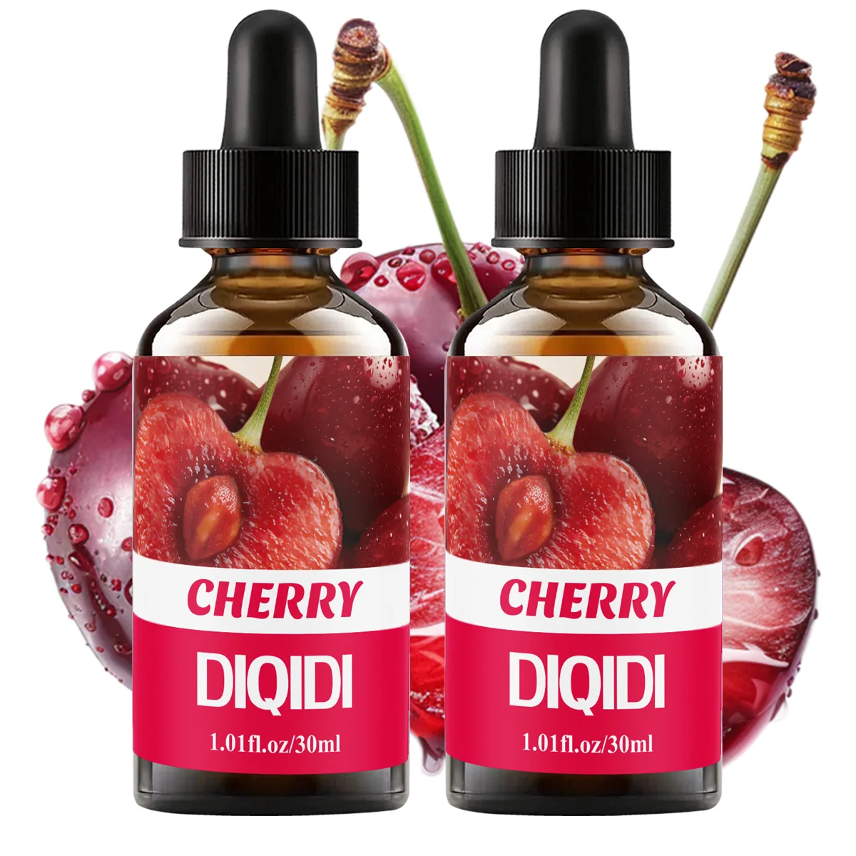 

2Pcs cherry essential oil, fruit essential oil, home aromatherapy essential oil, care oil, diffuser humidifier, car essential
