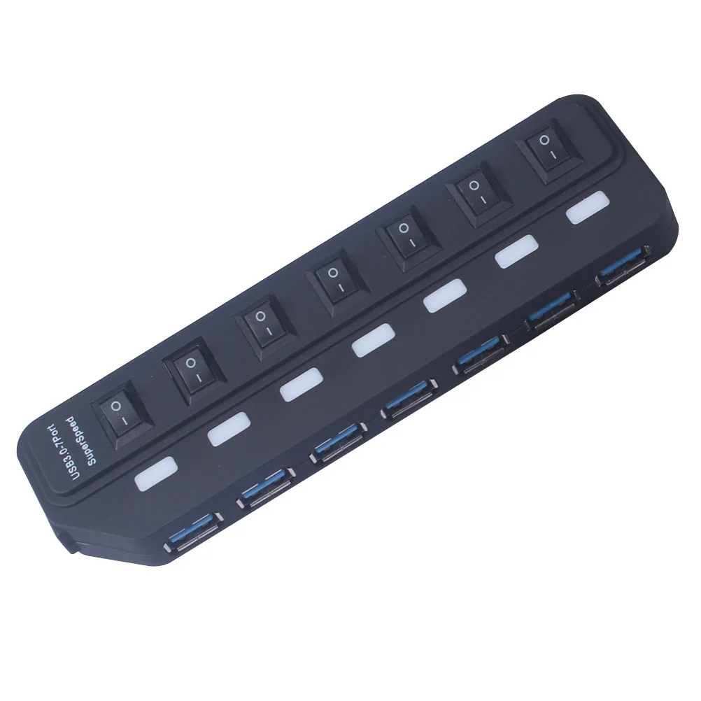 USB Hub Multiconacto Multi-tap Multiplier Plug Multiple Port 3 0 Splitter 7 Expansion Transfer Adapters High Speed