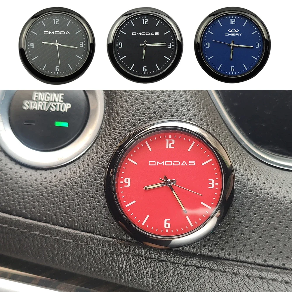 For Chery OMODA 5 C5 S5 S5GT FX 2022 2023 2024 Car Quartz Clock Luminous Automobile Internal Stick-On Digital Auto Accessories