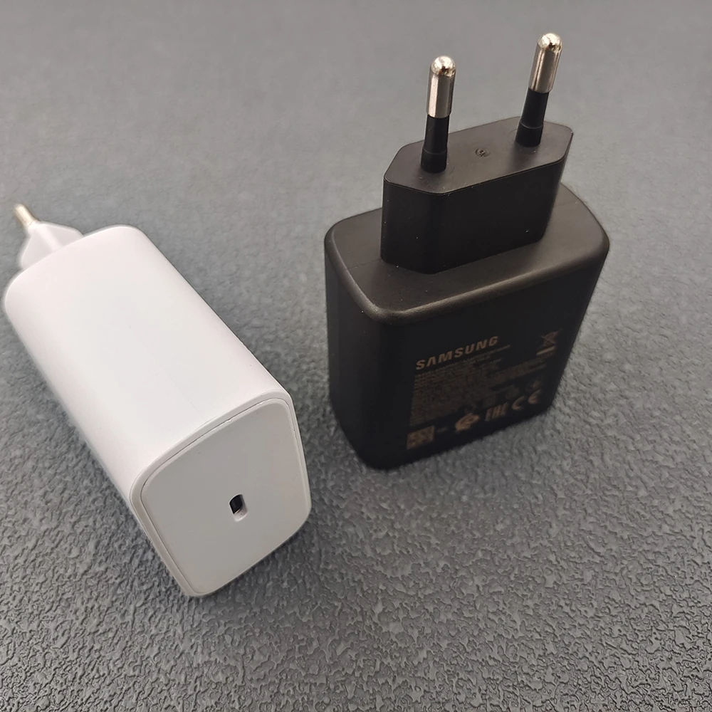 سامسونج S25 S24 FE 45 واط PD شاحن شحن سريع للغاية لهاتف جالاكسي S23 الترا بلس A56 C55 F56 M56 الاتحاد الأوروبي/الولايات المتحدة محول 5A نوع C كابل #5