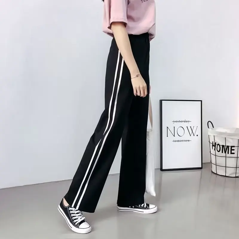 

Retro dopamine colored work pants for men and women straight leg slimming Work pants for men awide leg blue dance pants trendy