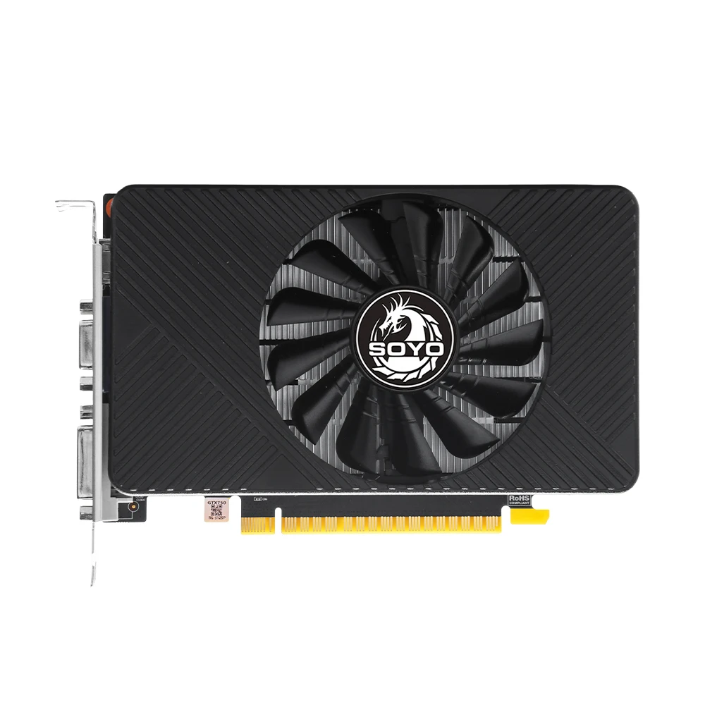SOYO GTX750 8G DDR5 Graphics Card 128bit 512 Unified for Desktop PC Gaming video card Single Fan DVI+HDMI+VGA PCIE3.0*16 view 5